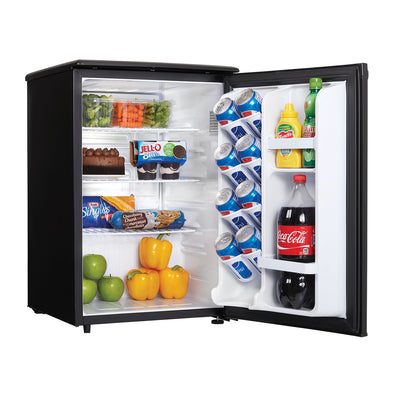 Danby DAR026A1BDD-6 2.6 Cubic Feet Compact Refrigerator, Black (Open Box)
