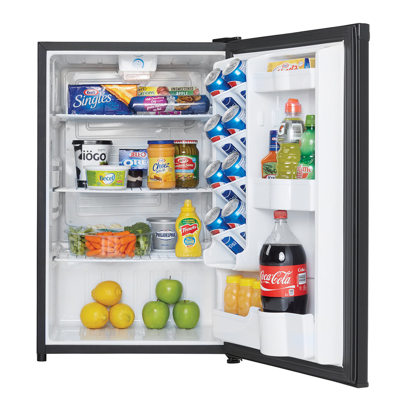 Danby DAR044A4BDD-6 2.6 Cubic Feet Compact Freestanding Refrigerator, Black