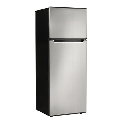 Danby 7.3 Cubic Feet Apartment Size Refrigerator & Freezer, Steel (Open Box)