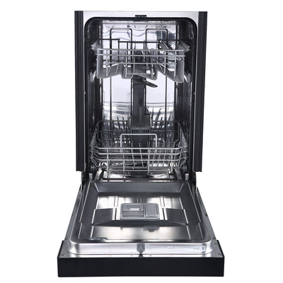 Danby DDW1804EB 18-Inch Built-In Compact Dishwasher for Small Kitchens, Black