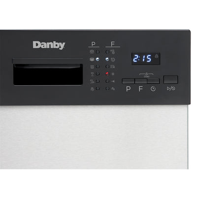 Danby 18-Inch Built-In Kitchen Dishwasher, Stainless Steel Finish (Used)