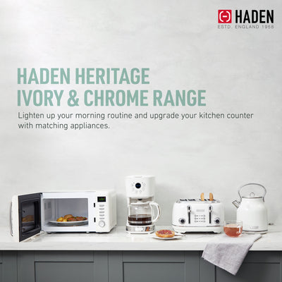 Haden 1.7 Liter Stainless Steel Body Retro Electric Tea Kettle, White (Used) - VMInnovations