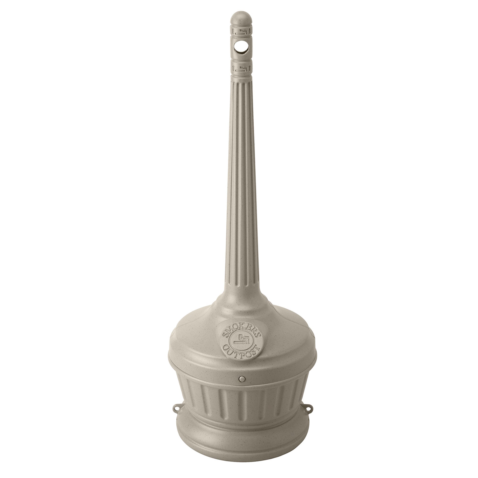 Commercial Zone Smoker’s Outpost Standard Cigarette Receptacle, Beige (Open Box)