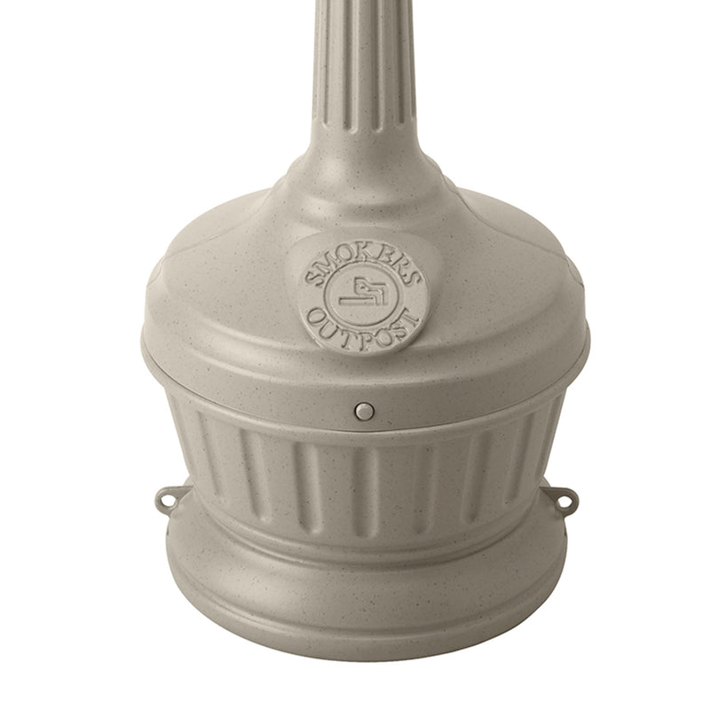 Commercial Zone 711402 Smoker’s Outpost Standard Cigarette Receptacle, Beige