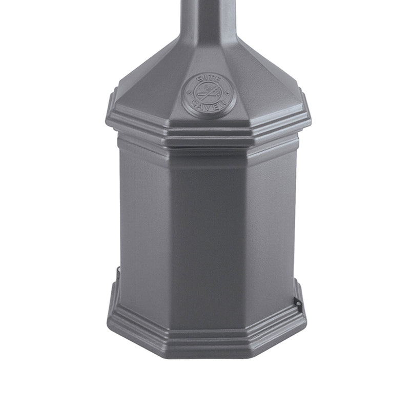 Commercial Zone Smoker’s Outpost Site Saver Cigarette Receptacle, Gray(Open Box)