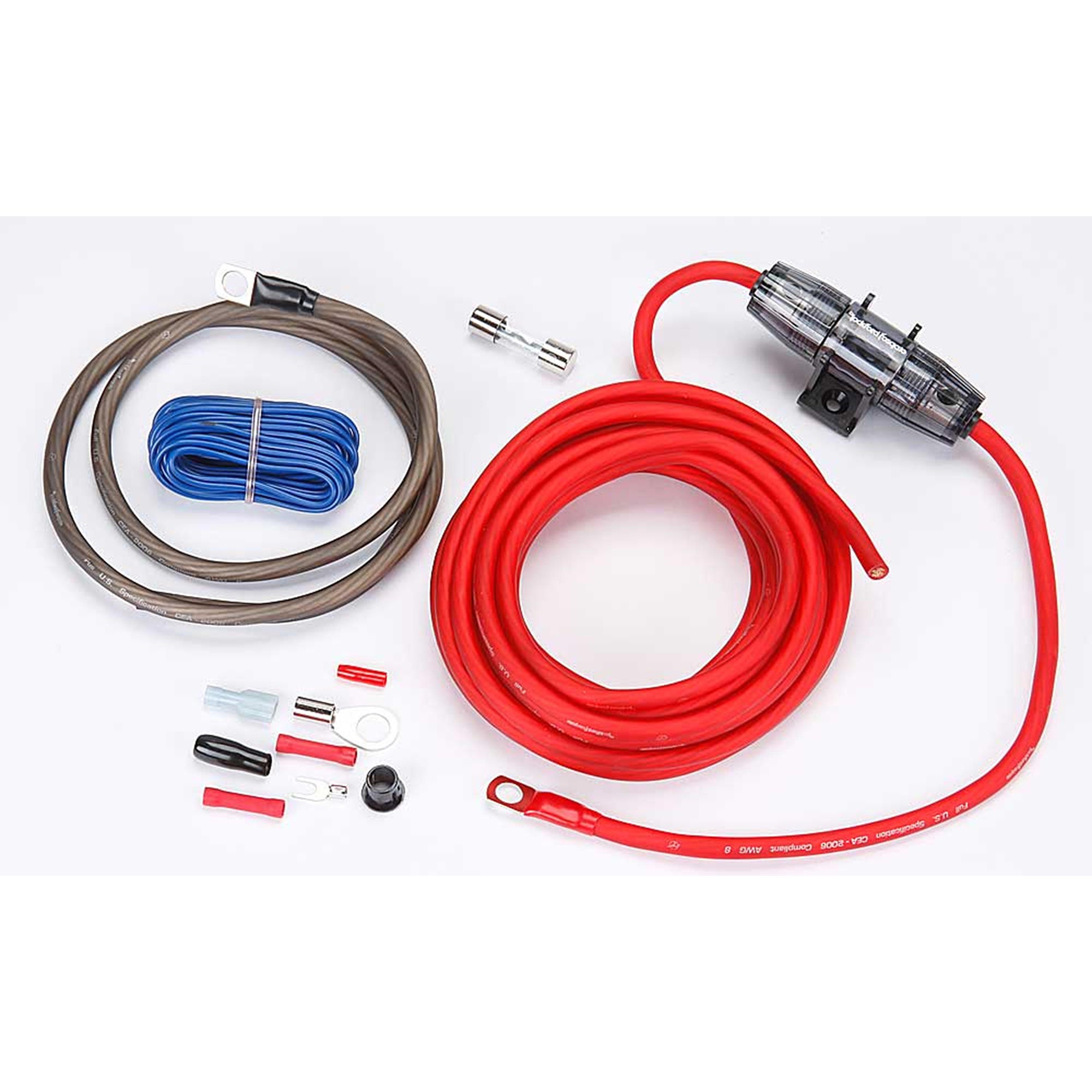 Rockford Fosgate RFK8 8 AWG Car Amplifier Power and Ground Installation Kit
