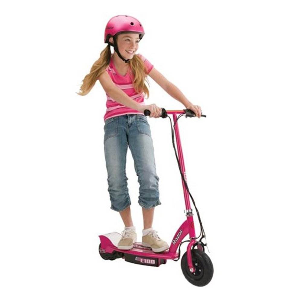 Razor E100 Kids Motorized 24 Volt Electric Powered Ride On Scooter, Pink
