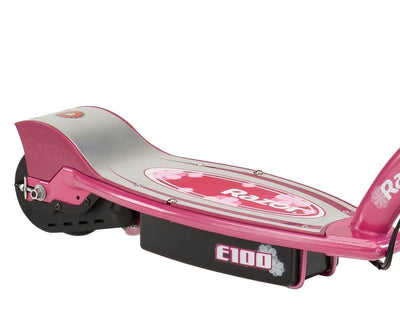 Razor E100 Kids 24 Volt Electric Powered Ride On Scooter, Pink & Purple (2 Pack)