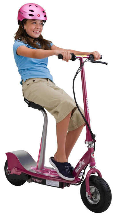 Razor E300S Seated Electric Scooter - Pink (Sweet Pea) - Lightly Used