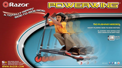 Razor Power Wing 3-Wheel Caster Kids Scooter - Red & Black | 20036058