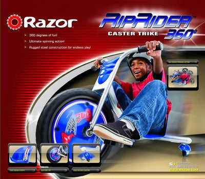 Razor Rip Rider 360 Drifting Ride-On Kids Tricycle - Blue | 20036542 - Damaged