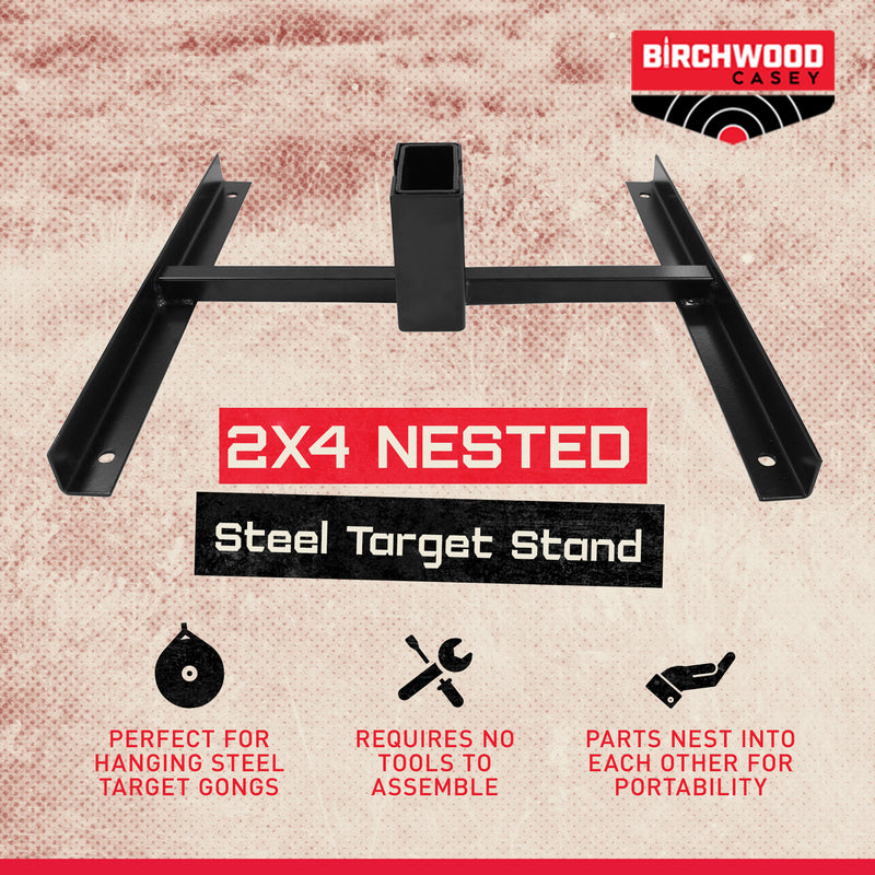 Birchwood Casey Heavy Duty 2 x 4 Nested Steel Shooting Target Stand (Open Box)