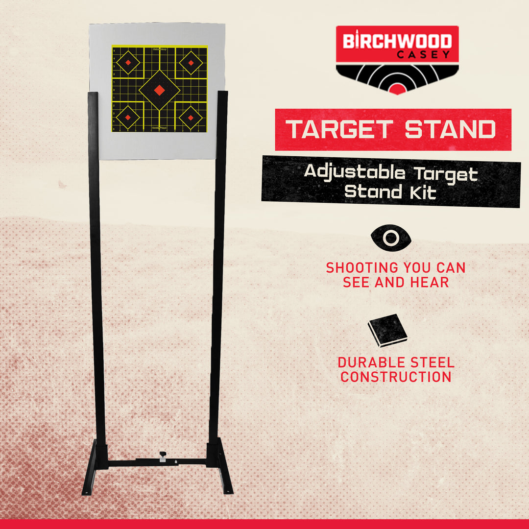 Birchwood Casey Adjustable Target Stand w/6 Uprights & 1 Target Backer(Open Box) - VMInnovations