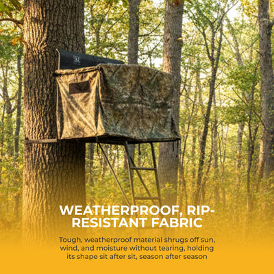 Hawk HWK-2072-BK 2 Man Ladder Tree Stand Blind for Denali and Sasquatch Ladders - VMInnovations