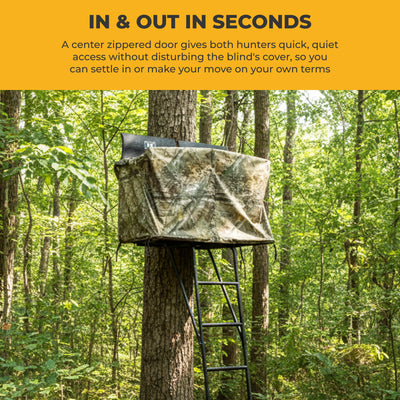 Hawk HWK-2072-BK 2 Man Ladder Tree Stand Blind for Denali and Sasquatch Ladders - VMInnovations