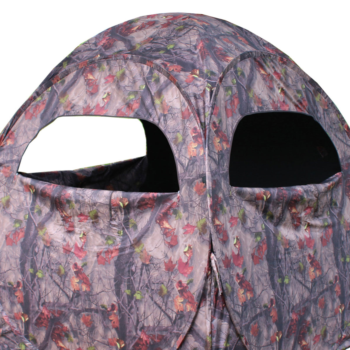 HME Portable Spring Steel 2 Person Pop Up JM Deer Hunting Hub Ground Blind, Camo