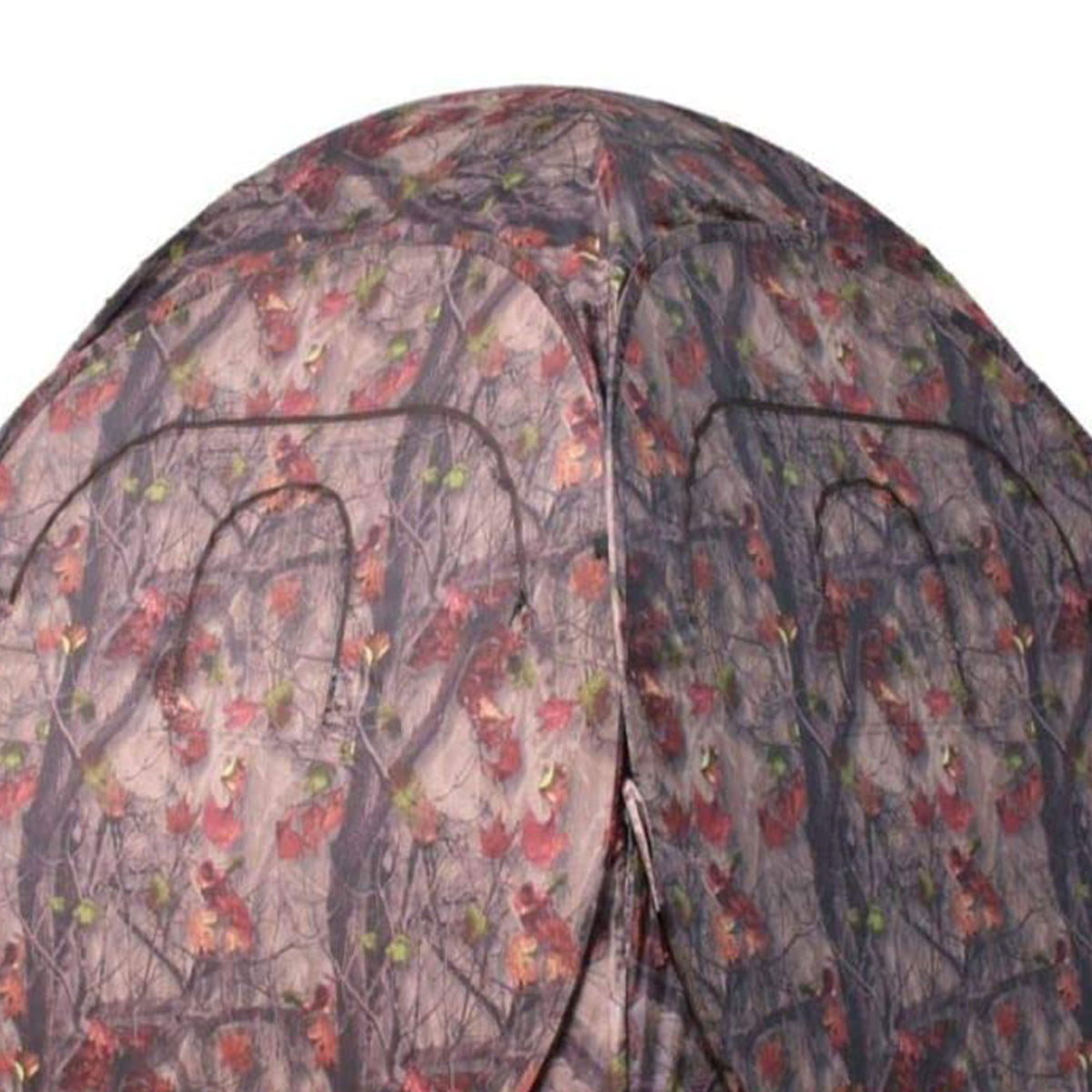 HME Portable Spring Steel 2 Person Pop Up JM Deer Hunting Hub Ground Blind, Camo