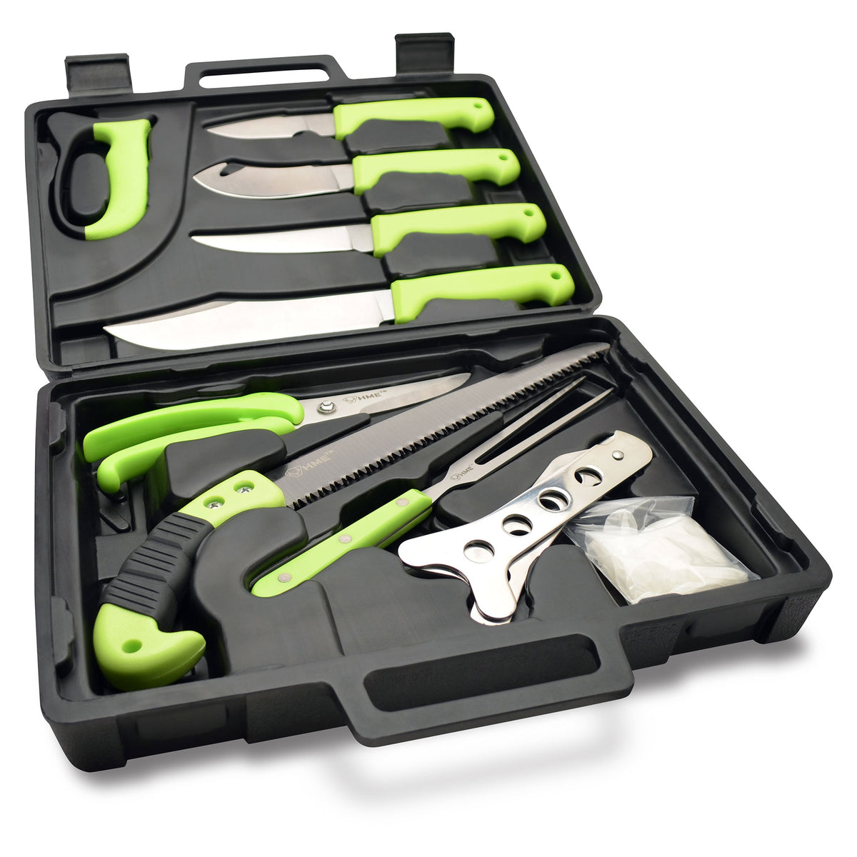 HME 12 Piece Deluxe Field Dressing Kit w/ Convenient Carry Case (Open Box)