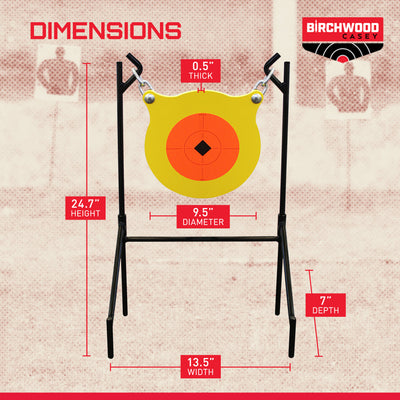 Birchwood Casey World of Targets Boomslang AR500 Centerfire Shooting Target Gong - VMInnovations