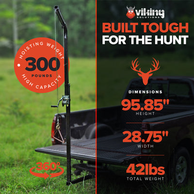 Viking Solutions Rack Jack II Hitch Mounted Hoist for Game Animals (For Parts) - VMInnovations