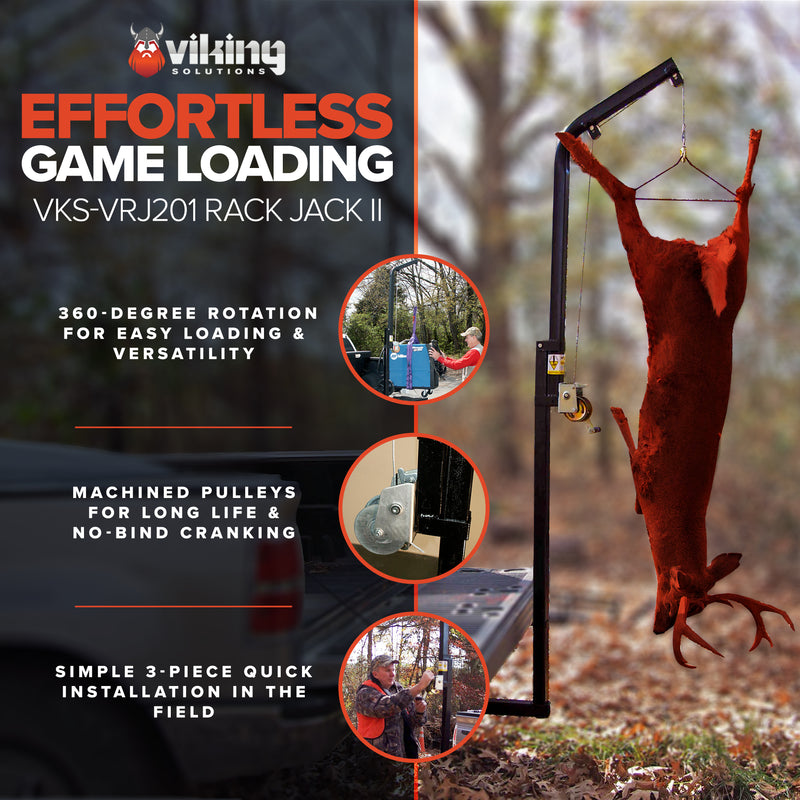 Viking Solutions Rack Jack II Hitch Mounted Hoist for Game Animals (Open Box)