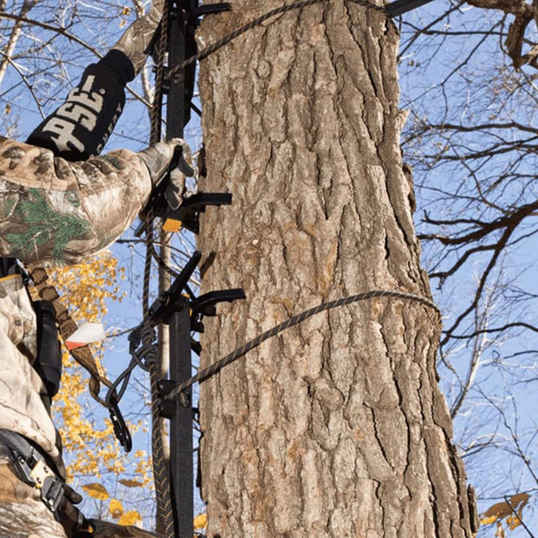 Muddy Pro Climbing Sticks w/Rope Cam Attachment, Tree Stand Hunting Gear, 4 Pack