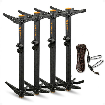Muddy Peg-Pack Series Climbing Stick w/Rope Cam Attachment (4 Pack) (For Parts) - VMInnovations