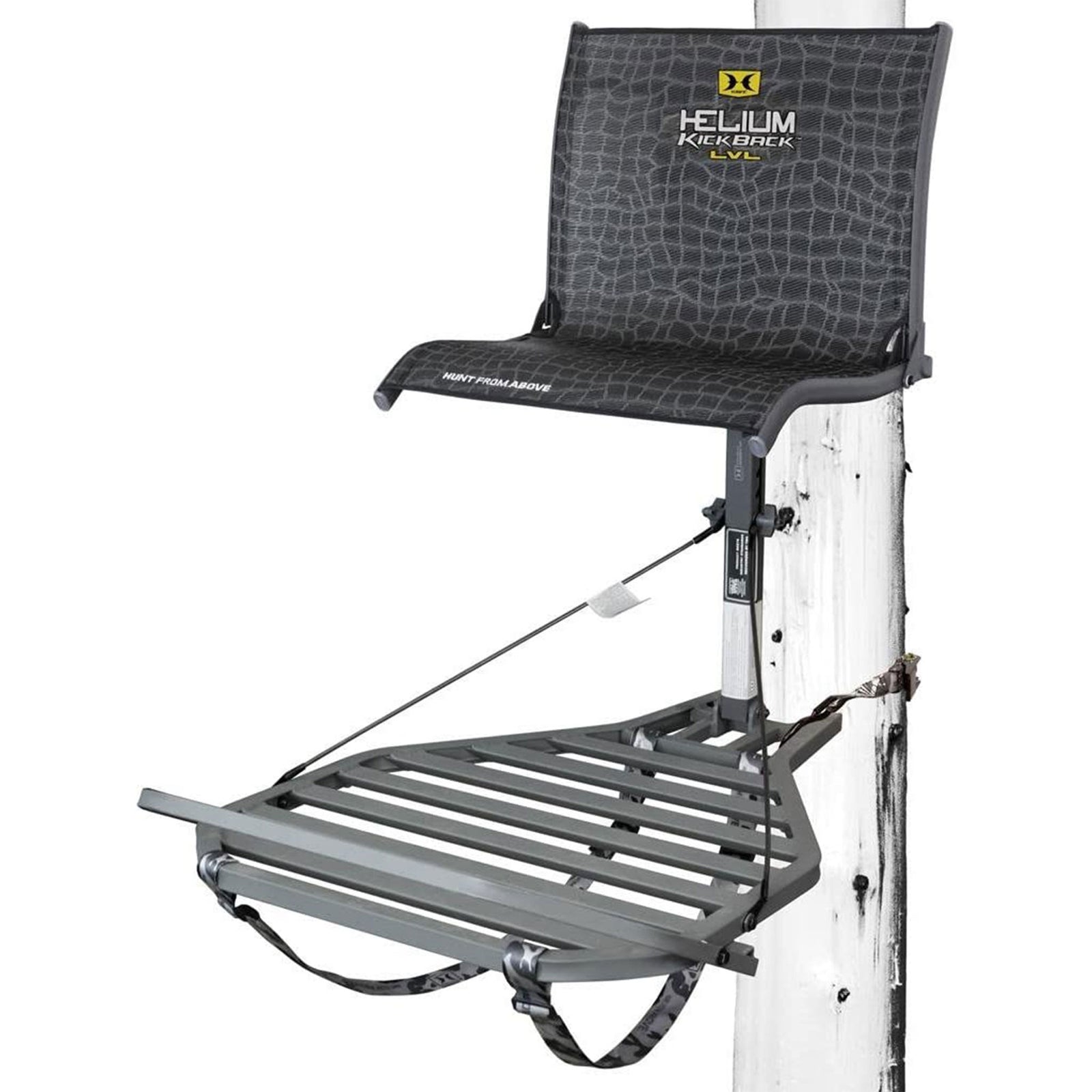 Hawk Helium Kickback LVL Hang-On Hunting Tree Stand with XL Seat & Platform - VMInnovations