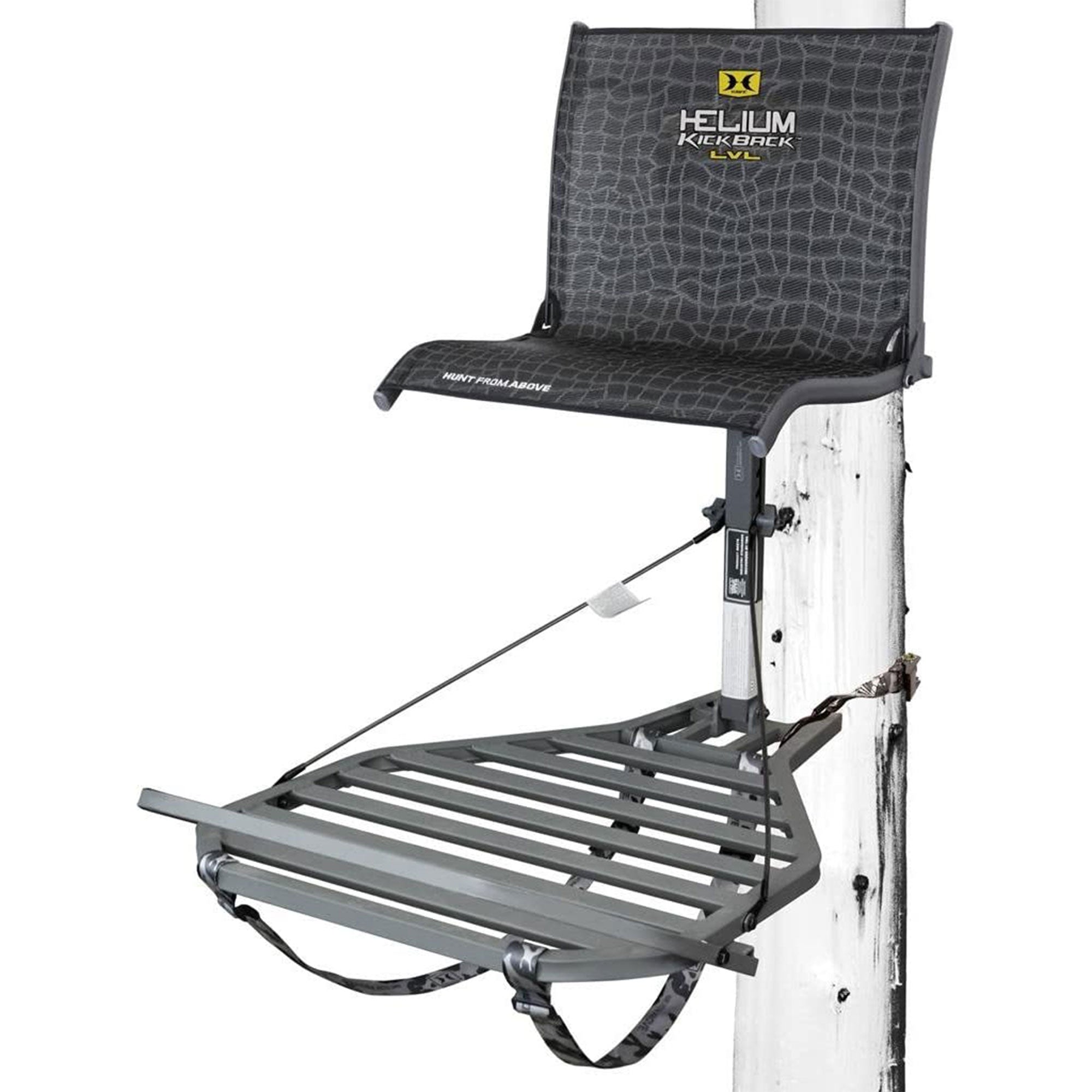 Hawk Helium Kickback LVL Steel Hang-On Tree Stand w/Leg Extension Footrest(Used) - VMInnovations