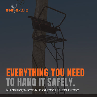 Big Game Spector XT 17 Foot 2 Person Deer Hunting Ladder Climbing Tree Stand - VMInnovations