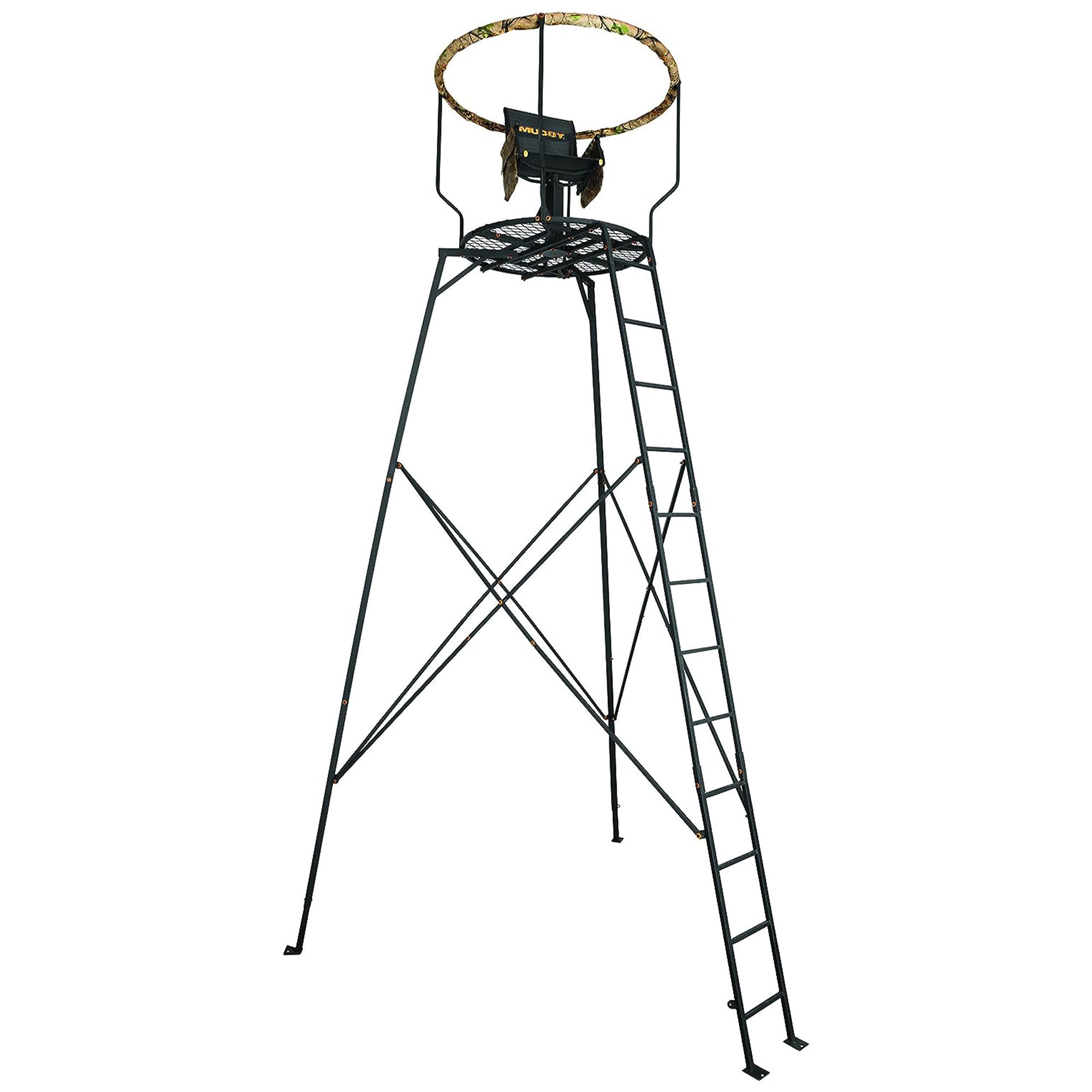Muddy MTP3000 Liberty 16 Foot High Deer Hunting Tri-Pod Stand with Flex Tek Seat (Refurbished)