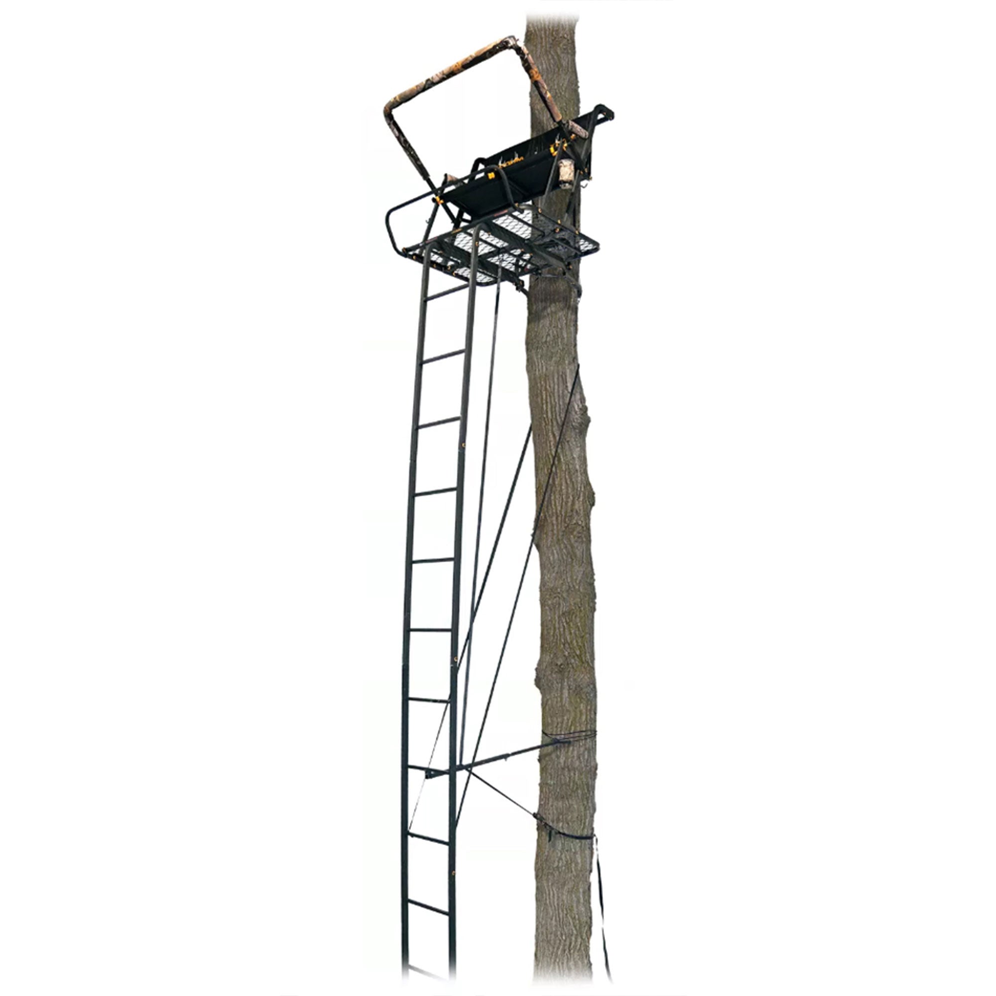 Muddy The Nexus XTL 20 Foot Hunting Ladderstand, 2 Person Climbing Tree Stand - VMInnovations