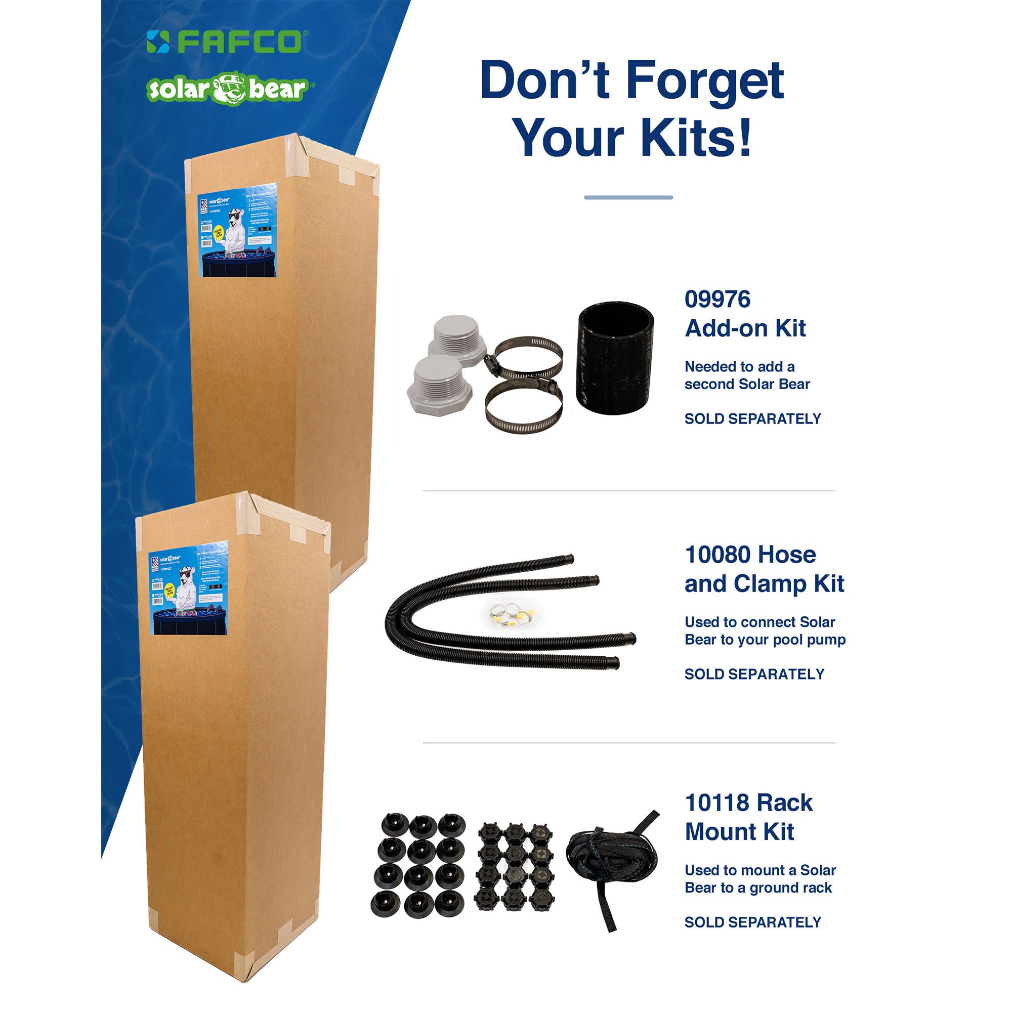 FAFCO Solar Bear Friendly Above Ground Pool Solar Heating System (Open Box) - VMInnovations