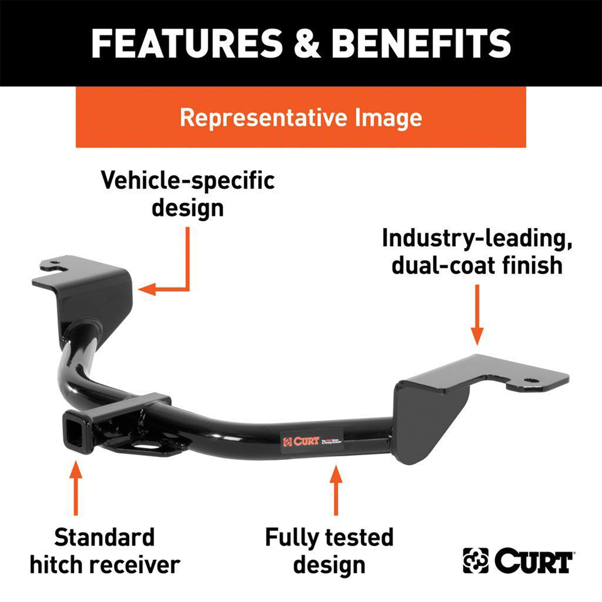 Curt Trailer Hitch 1-1/4-Inch Receiver for Chevrolet Saturn and Aura (Open Box)