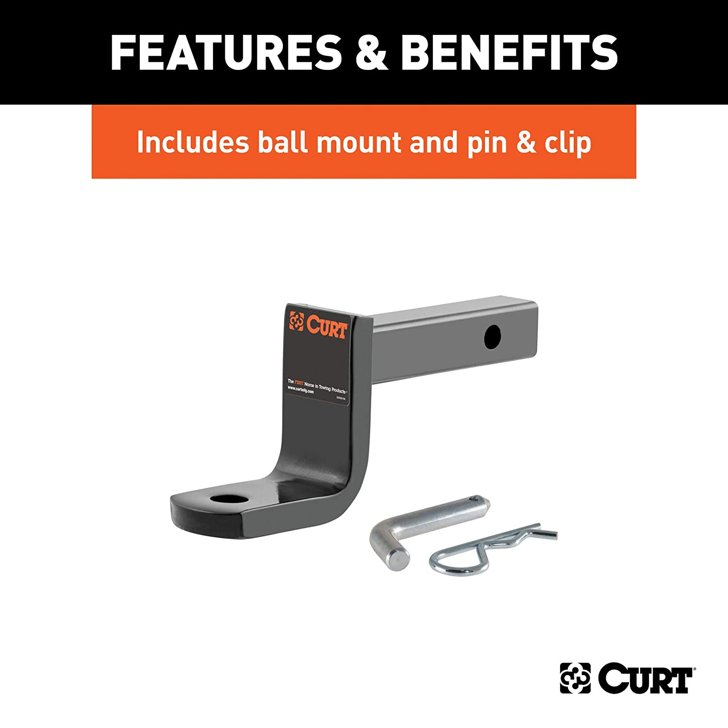 Curt Class 1 Trailer Hitch with 1-1/4-Inch Ball Mount for Honda Civic (Open Box)