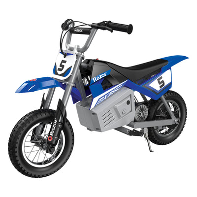 Razor MX350 Dirt Rocket 24V Electric Toy Motocross Motorcycle Dirt Bike, Blue