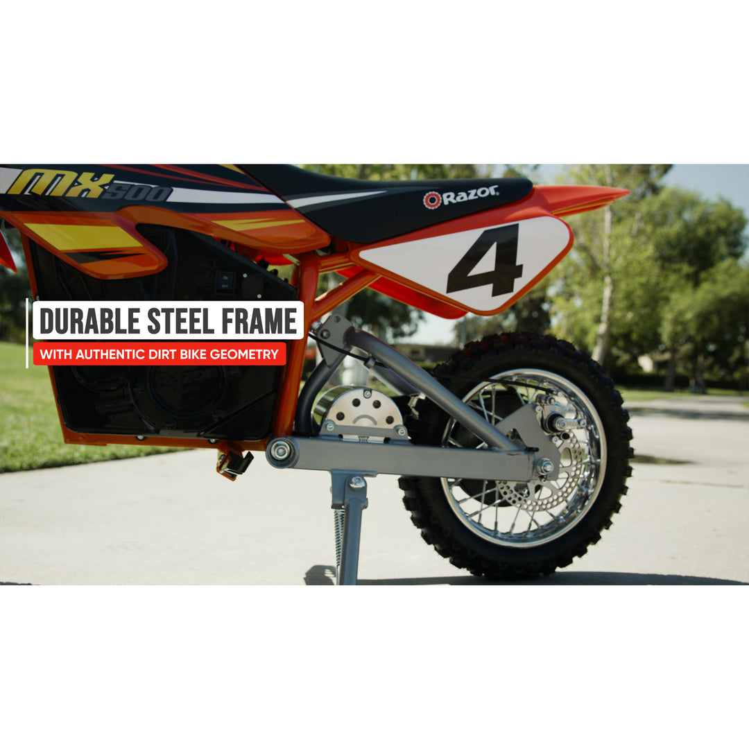 Razor MX500 Red Dirt High-Torque Electric Motorcycle Dirt Bike for Adult (Used)