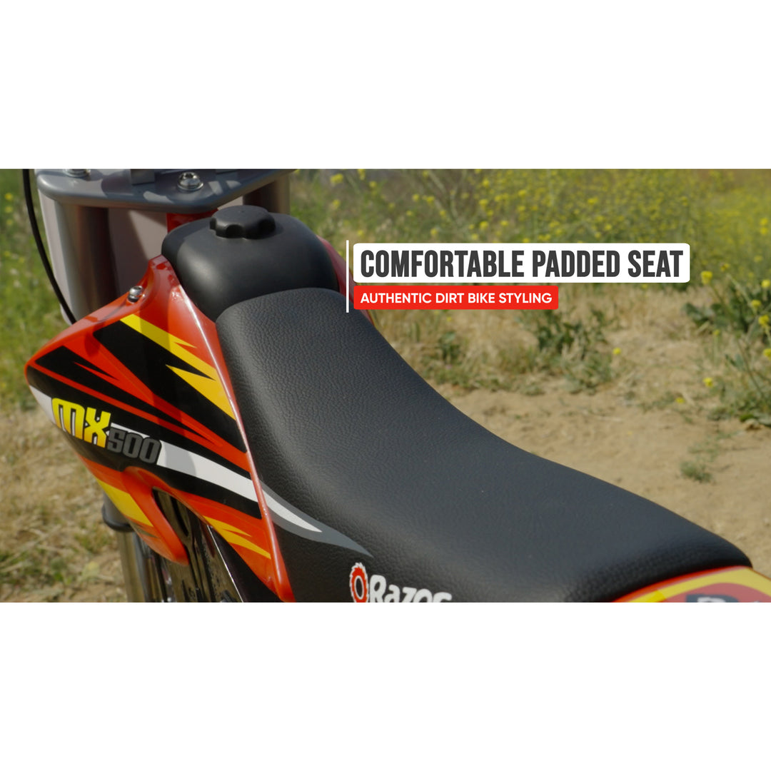 Razor MX500 Red Dirt Rocket Electric Motorcycle Dirt Bike for Adult (For Parts)