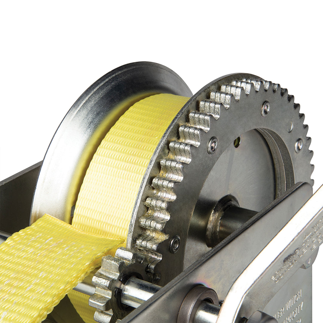 Fulton Dual Speed Tow Winch with 20 Inch Strap, 3,200 Pound Capacity (Open Box)