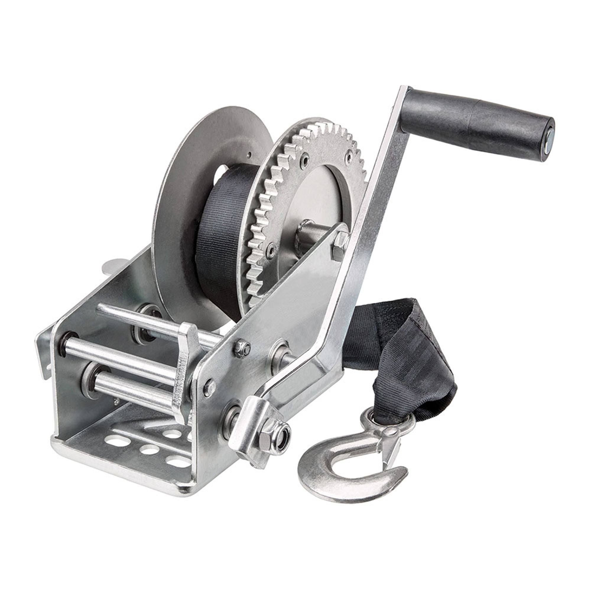 Reese 7017000 20 Foot Hook Strap Zinc Plated Carbon Steel Marine Ratchet Winch - VMInnovations