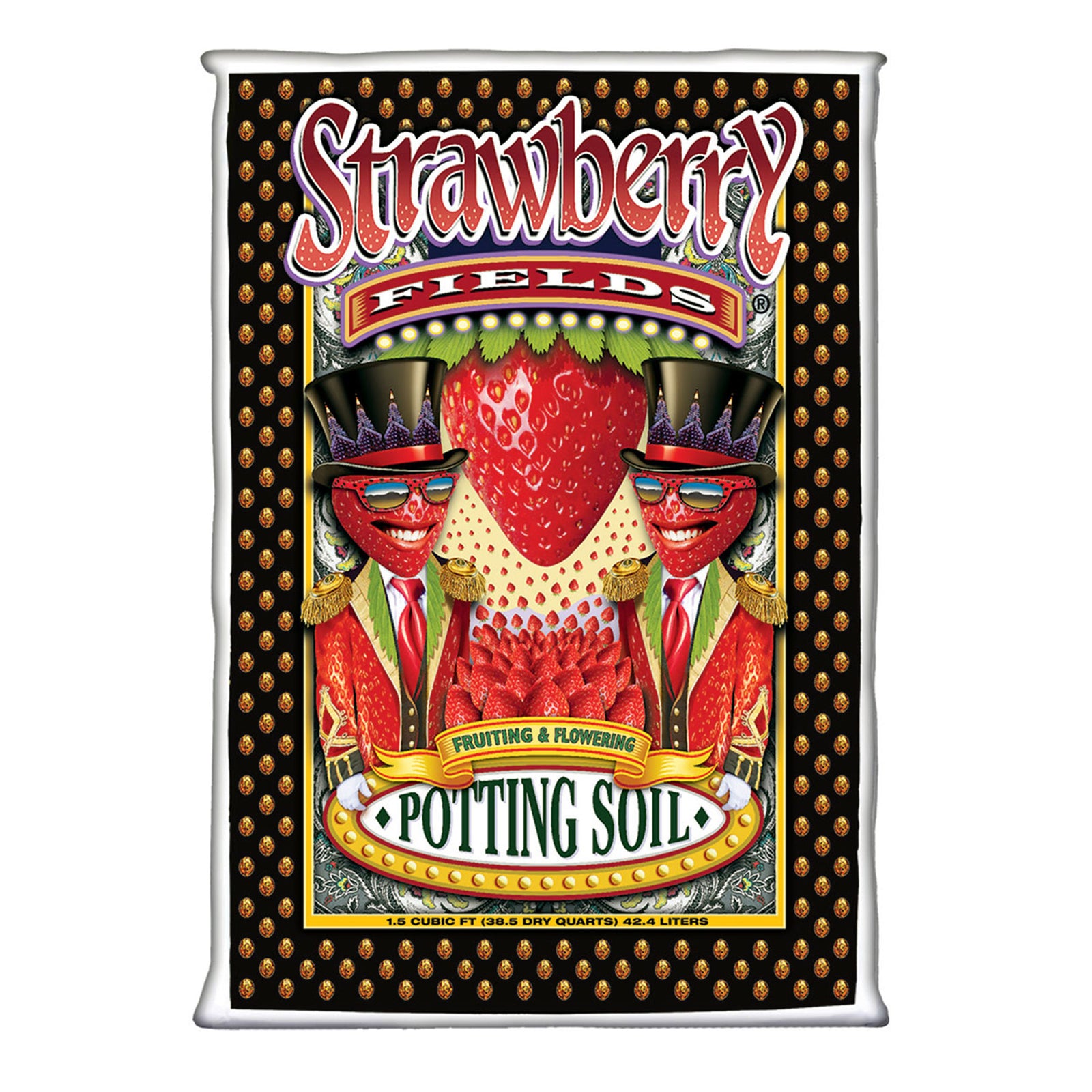 FoxFarm Strawberry Fields Flowering Garden Potting Soil, 1.5 Cubic Feet (2 Pack) - VMInnovations
