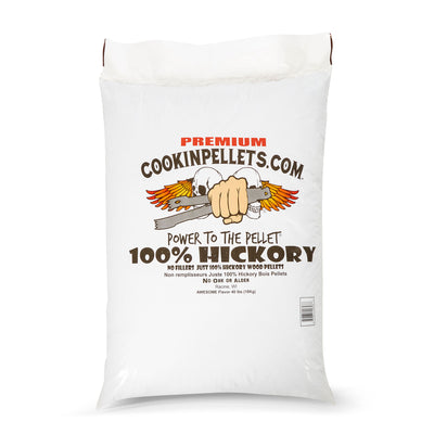 CookinPellets Premium Hickory Grill Smoker Smoking Wood Pellets, 40 Pound Bag