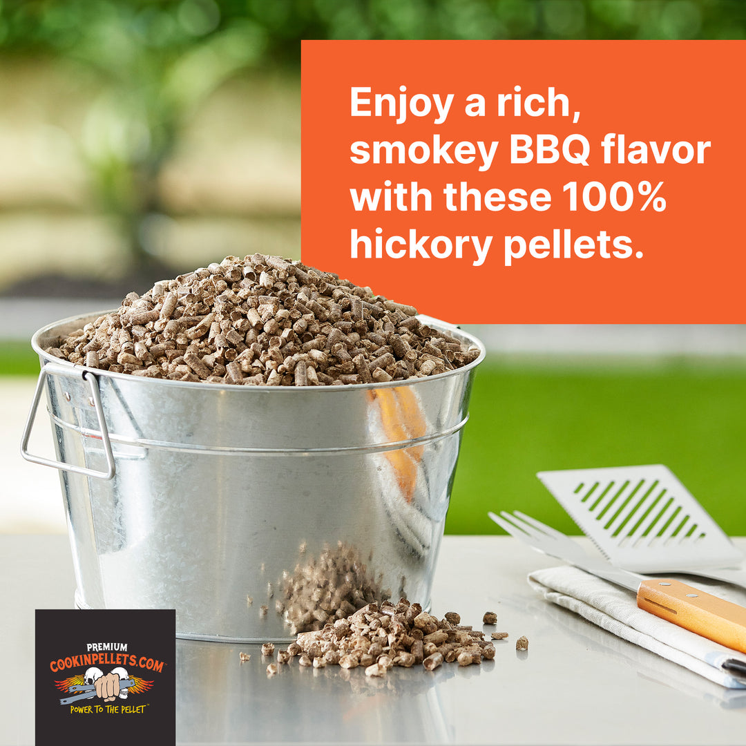 CookinPellets Premium Hickory Grill Smoker Smoking Wood Pellets, 40 Pound Bag