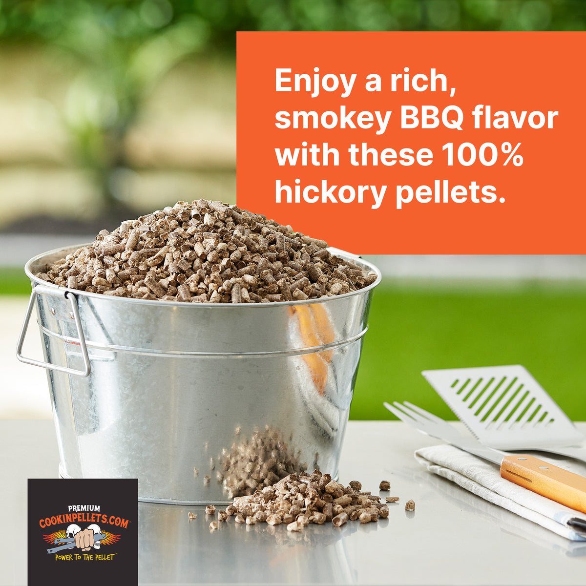 CookinPellets Premium Hickory Grill Smoker Smoking Wood Pellets, 40 Pound Bag (Refurbished)