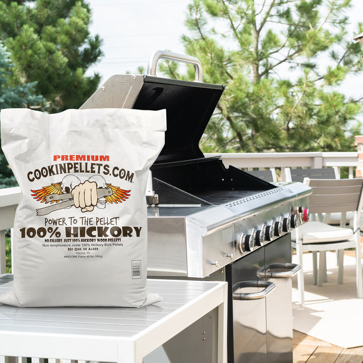 CookinPellets Premium Hickory Grill Smoker Smoking Wood Pellets, 40 Pound Bag