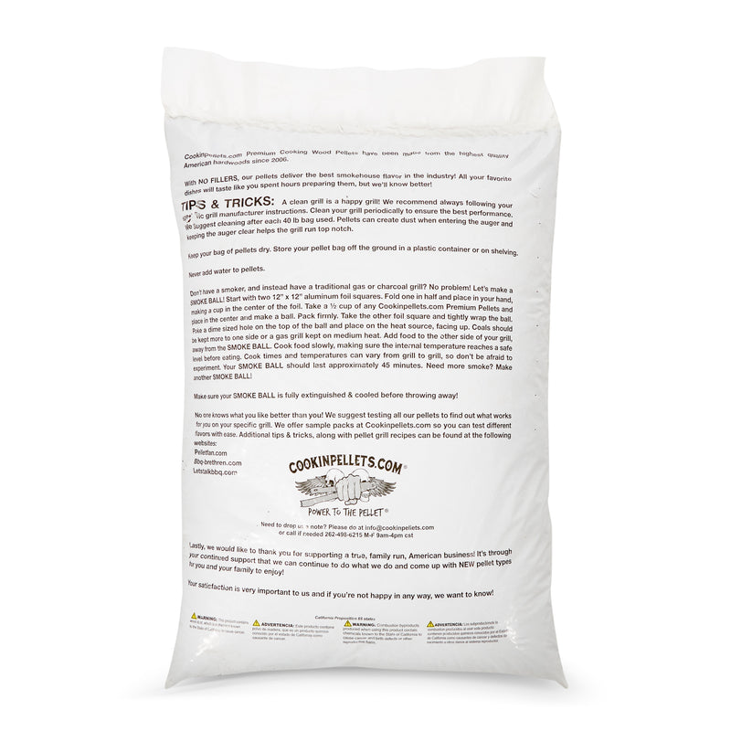 CookinPellets Premium Hickory Grill Smoker Wood Pellets, 40 Lb Bag (4 Pack)