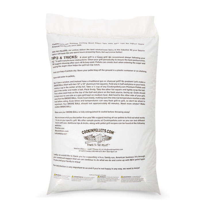 CookinPellets Premium Hickory Smoking Pellets & Black Cherry Pellets, 40 Lb Bags