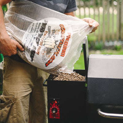 CookinPellets 40 Lb Perfect Mix Hickory, Cherry,Maple, Apple Wood Pellets (Used) - VMInnovations