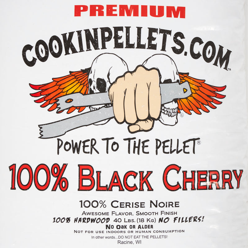 CookinPellets Premium Hickory Smoking Pellets & Black Cherry Pellets, 40 Lb Bags