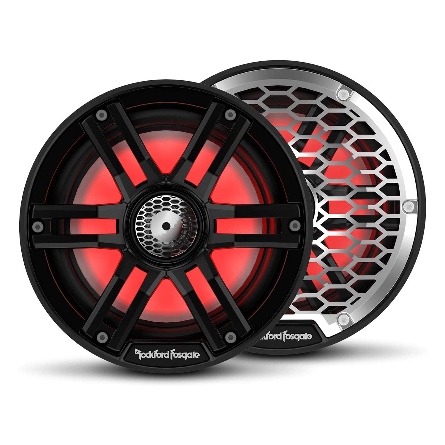 Rockford Fosgate Color Optix 6.5 Inch Marine 2 Way System, Black (2 Pack)